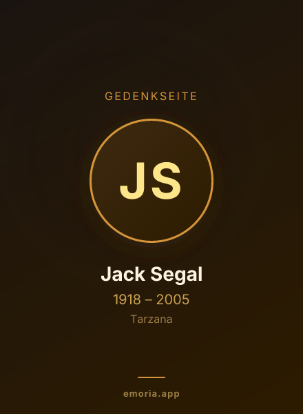 Gedenkportrait von Jack Segal