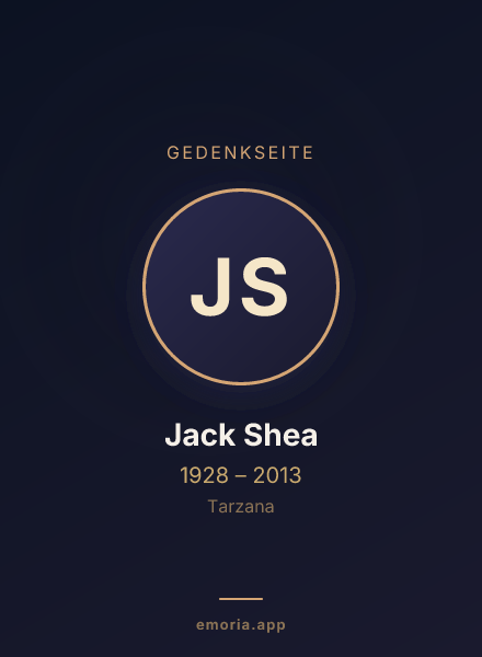 Gedenkportrait von Jack Shea