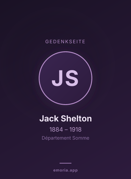 Gedenkportrait von Jack Shelton