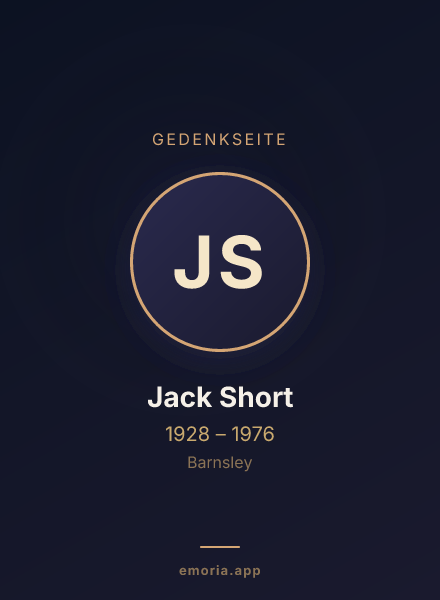 Gedenkportrait von Jack Short