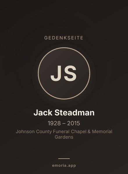 Gedenkportrait von Jack Steadman