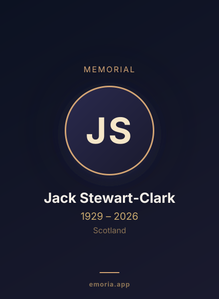 Memorial portrait of Jack Stewart-Clark