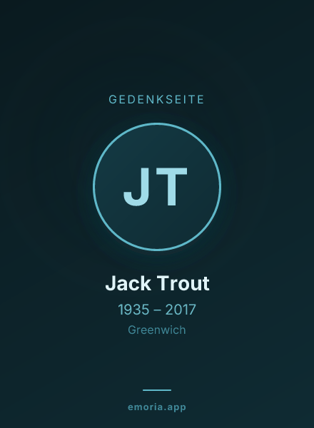 Gedenkportrait von Jack Trout