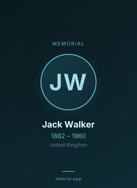 Memorial portrait of Jack Walker