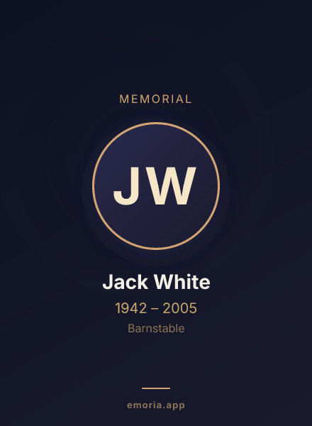Memorial portrait of Jack White