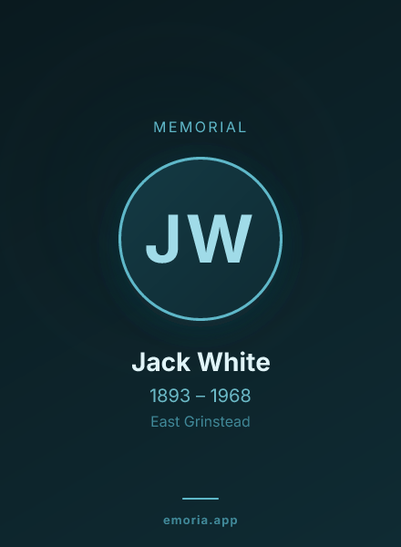 Memorial portrait of Jack White