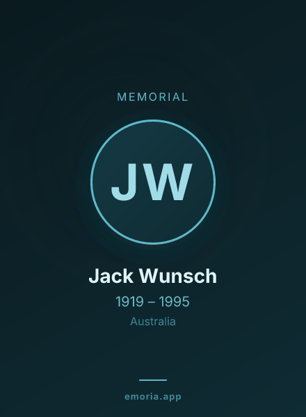 Memorial portrait of Jack Wunsch