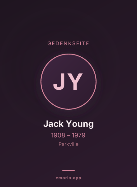 Gedenkportrait von Jack Young