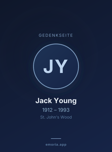 Gedenkportrait von Jack Young