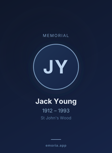 Memorial portrait of Jack Young