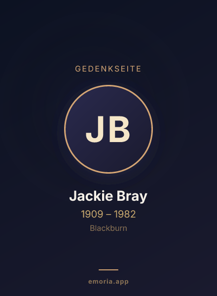 Gedenkportrait von Jackie Bray