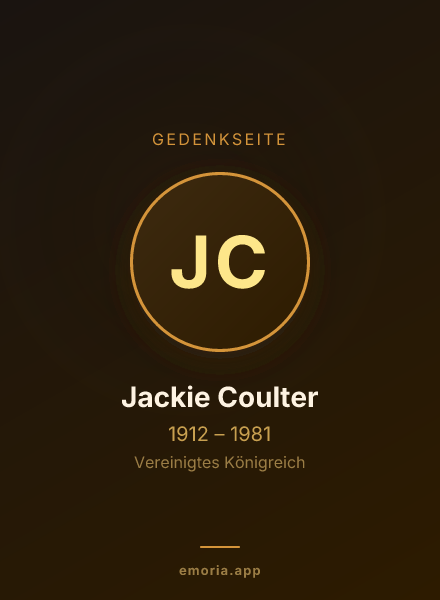 Gedenkportrait von Jackie Coulter