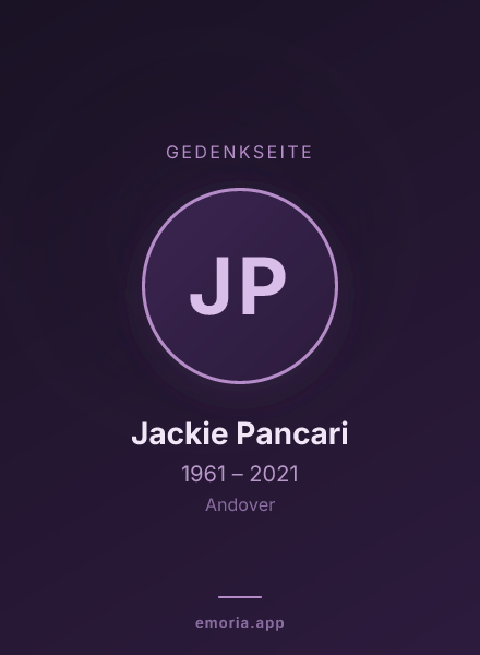 Gedenkportrait von Jackie Pancari