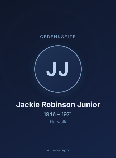 Gedenkportrait von Jackie Robinson Junior