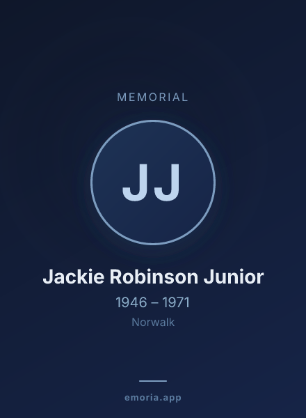 Memorial portrait of Jackie Robinson Junior