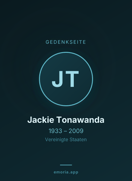 Gedenkportrait von Jackie Tonawanda