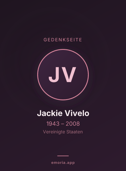 Gedenkportrait von Jackie Vivelo