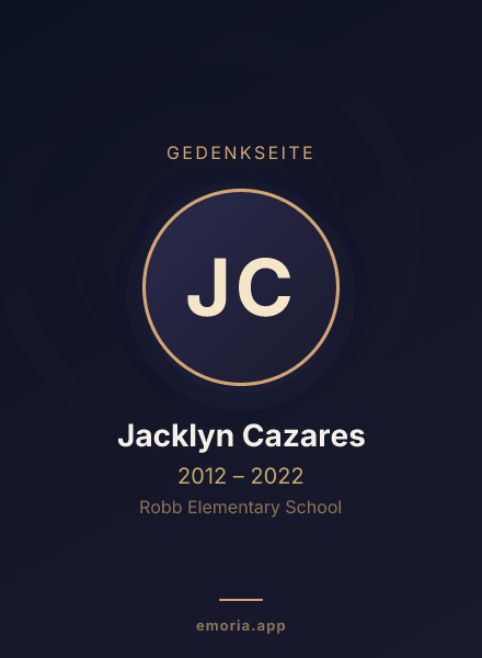 Gedenkportrait von Jacklyn Cazares
