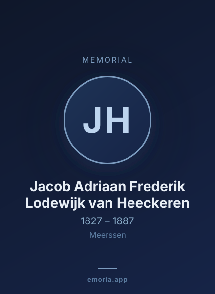 Memorial portrait of Jacob Adriaan Frederik Lodewijk van Heeckeren