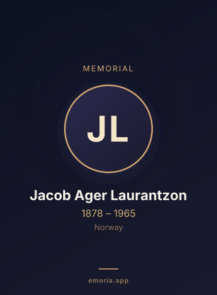 Memorial portrait of Jacob Ager Laurantzon