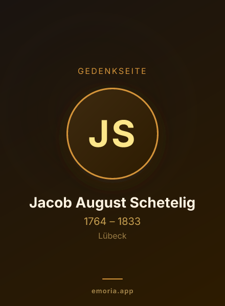 Gedenkportrait von Jacob August Schetelig
