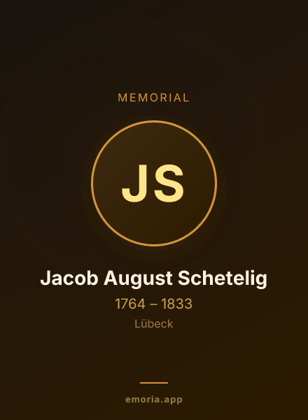 Memorial portrait of Jacob August Schetelig