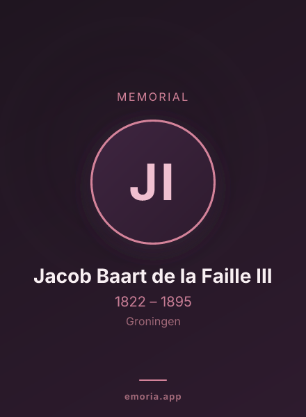 Memorial portrait of Jacob Baart de la Faille III