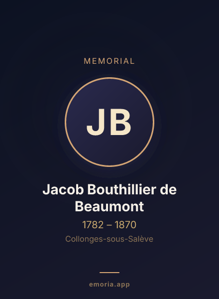 Memorial portrait of Jacob Bouthillier de Beaumont