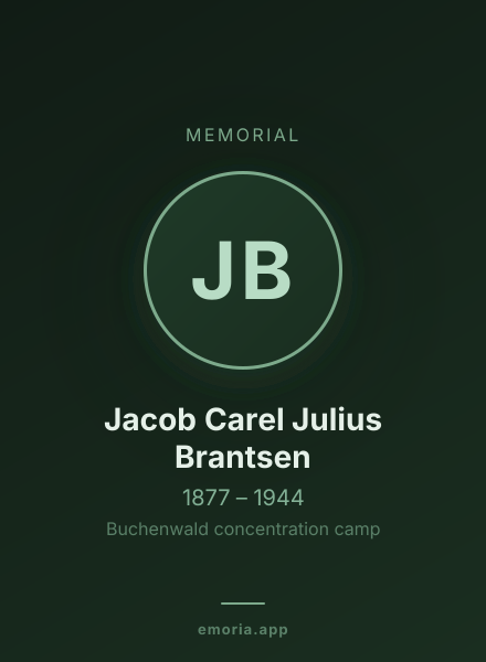 Memorial portrait of Jacob Carel Julius Brantsen