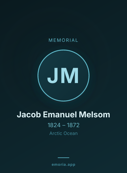 Memorial portrait of Jacob Emanuel Melsom