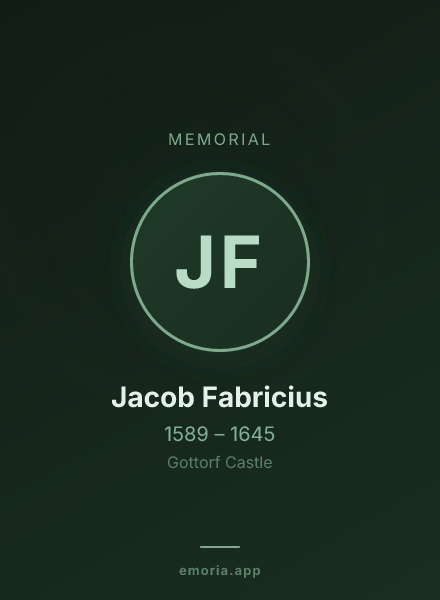 Memorial portrait of Jacob Fabricius