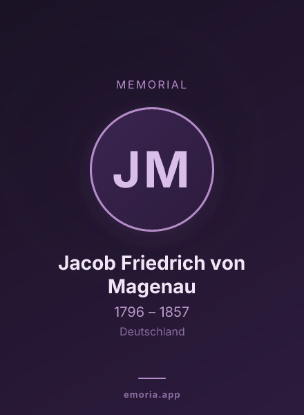 Memorial portrait of Jacob Friedrich von Magenau
