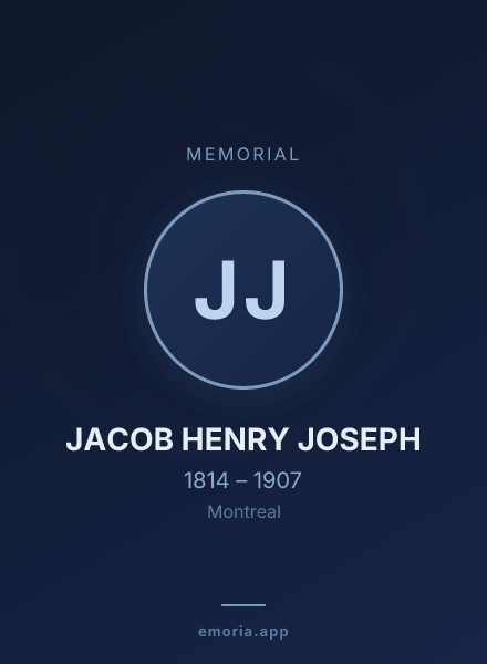 Memorial portrait of JACOB HENRY JOSEPH