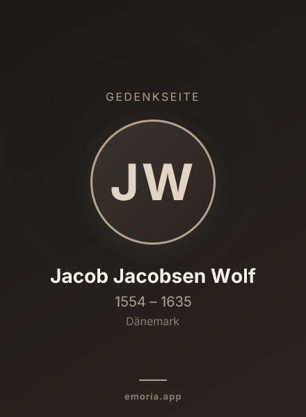 Gedenkportrait von Jacob Jacobsen Wolf