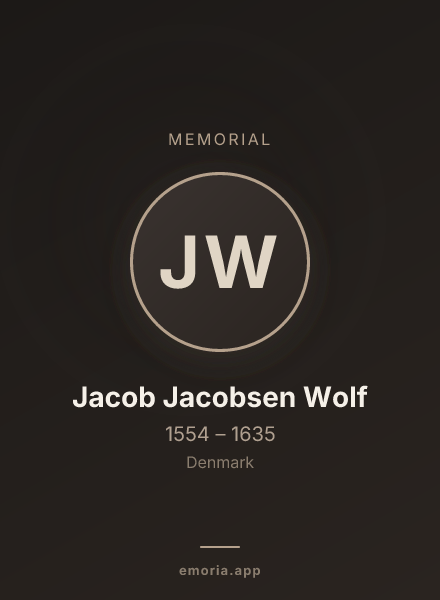 Memorial portrait of Jacob Jacobsen Wolf