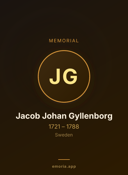 Memorial portrait of Jacob Johan Gyllenborg