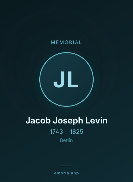 Memorial portrait of Jacob Joseph Levin