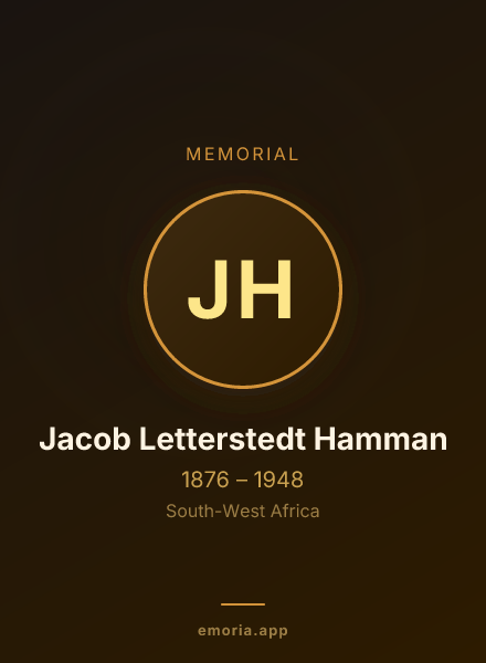 Memorial portrait of Jacob Letterstedt Hamman