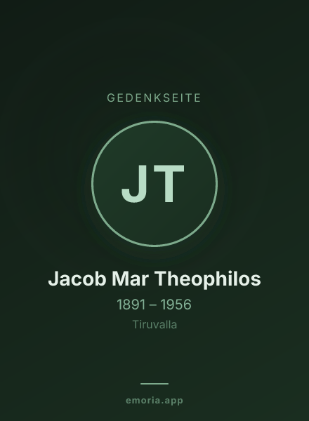 Gedenkportrait von Jacob Mar Theophilos