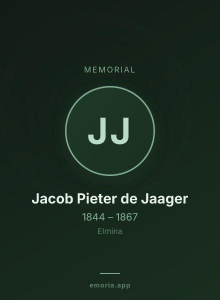 Memorial portrait of Jacob Pieter de Jaager