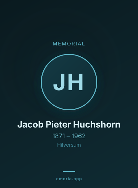Memorial portrait of Jacob Pieter Huchshorn