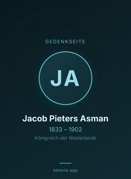 Gedenkportrait von Jacob Pieters Asman