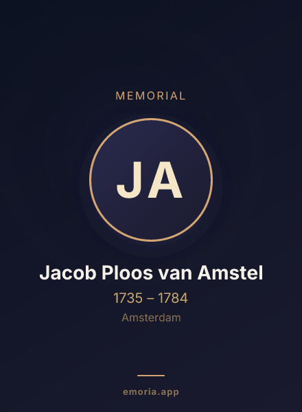 Memorial portrait of Jacob Ploos van Amstel