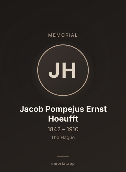 Memorial portrait of Jacob Pompejus Ernst Hoeufft