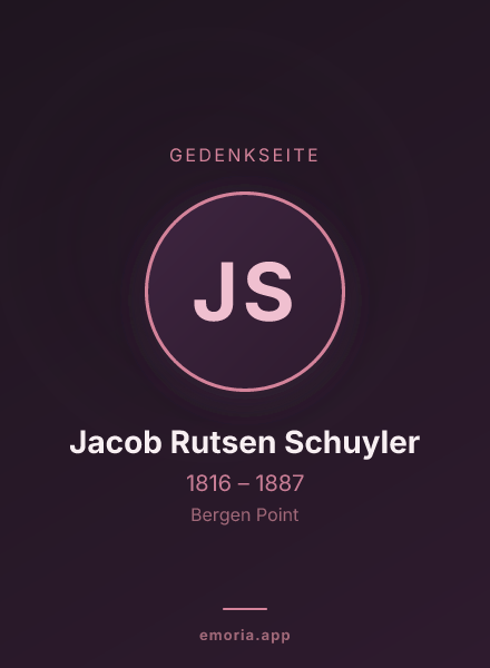 Gedenkportrait von Jacob Rutsen Schuyler