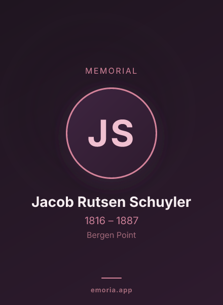 Memorial portrait of Jacob Rutsen Schuyler