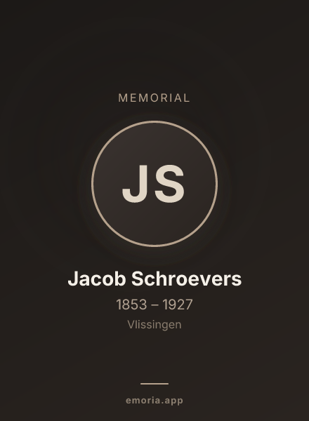 Memorial portrait of Jacob Schroevers