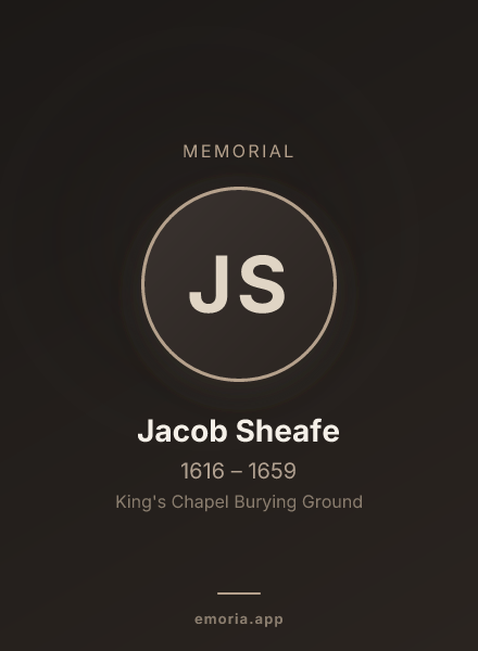 Memorial portrait of Jacob Sheafe