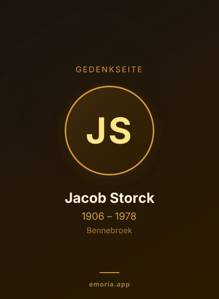 Gedenkportrait von Jacob Storck