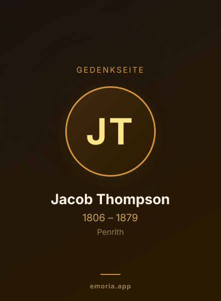 Gedenkportrait von Jacob Thompson